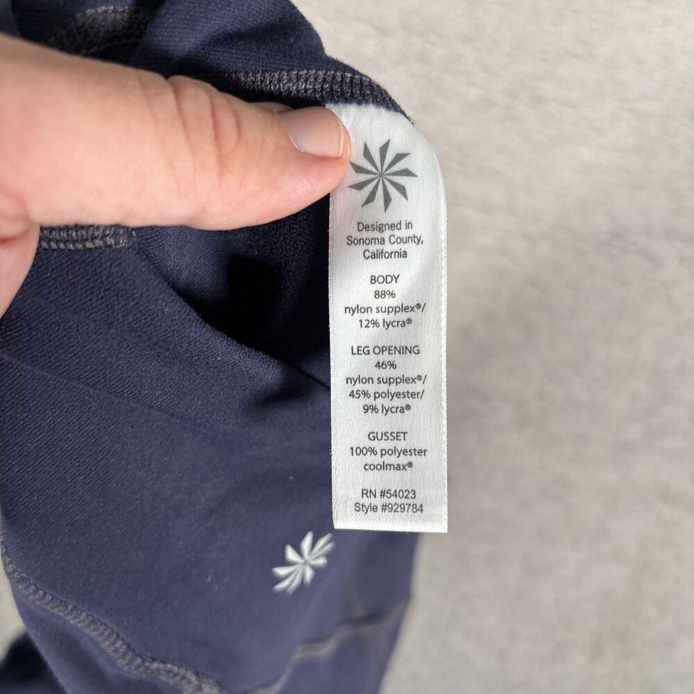 Athleta plié Tight‎ Legging Navy Blue Midrise 929784 Women’s Size Medium - Picture 8 of 13